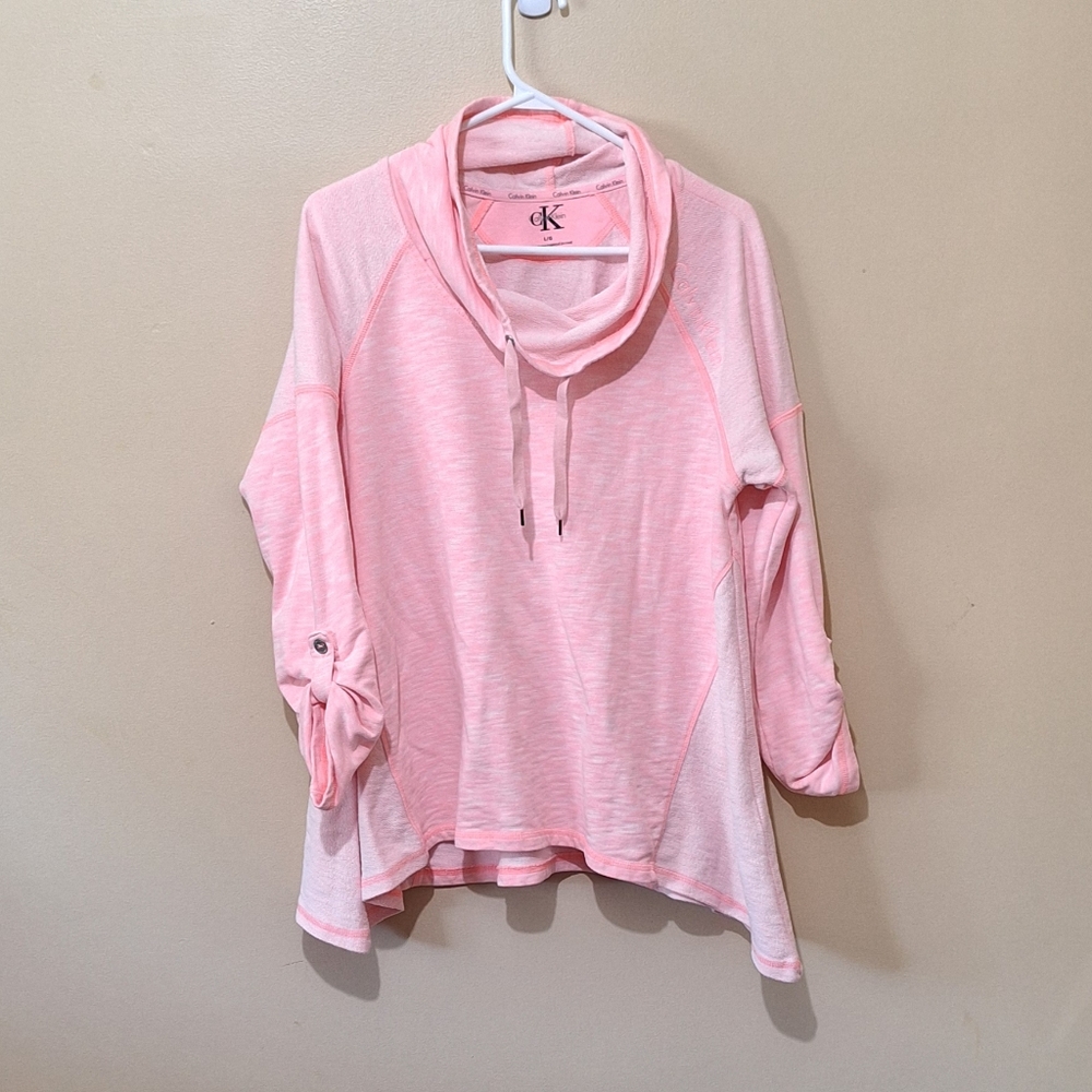 Calvin Klein Asymmetrical Shark Bite Hem Sweatshirt